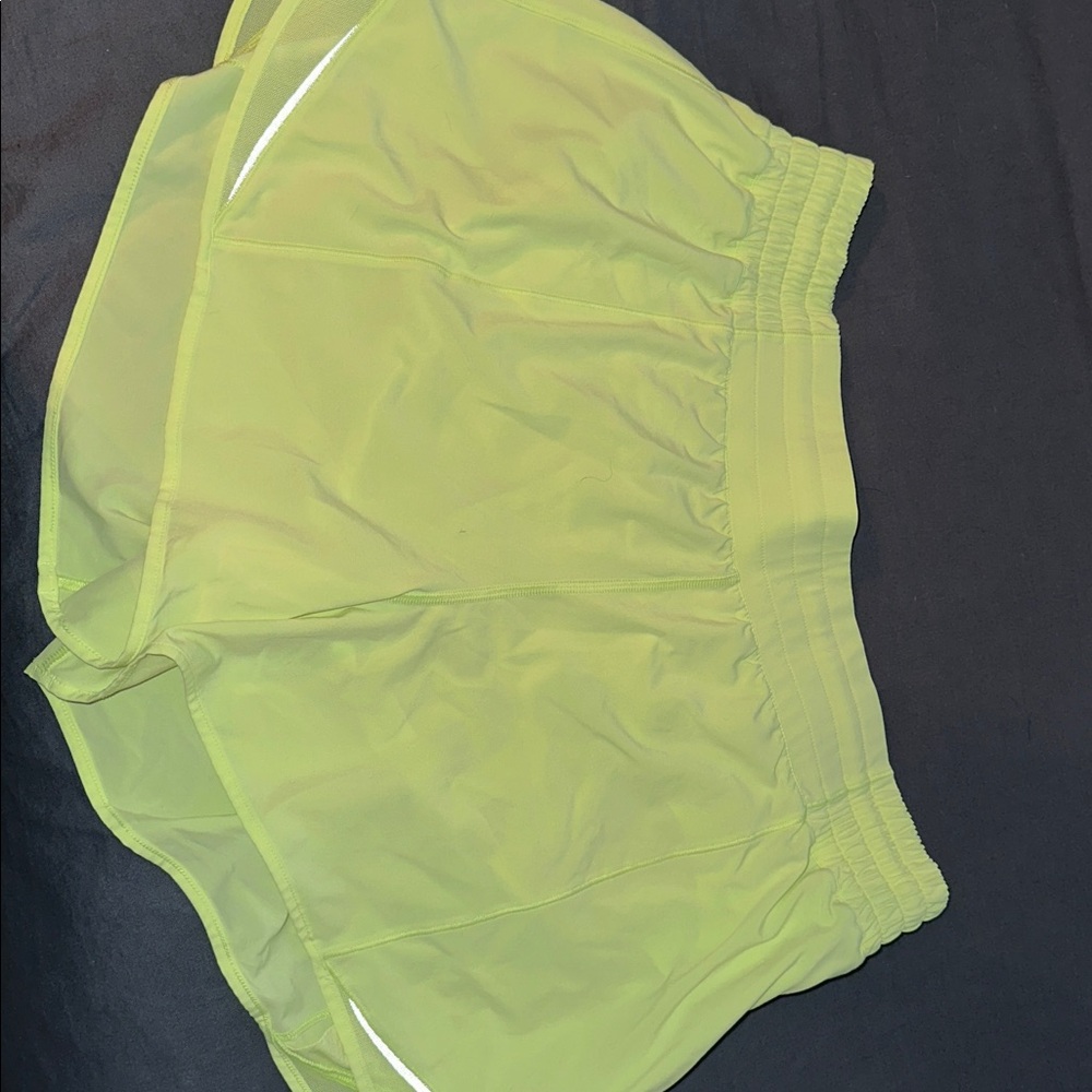 Lululemon Athletica Lime Green Elastic Waist Shorts